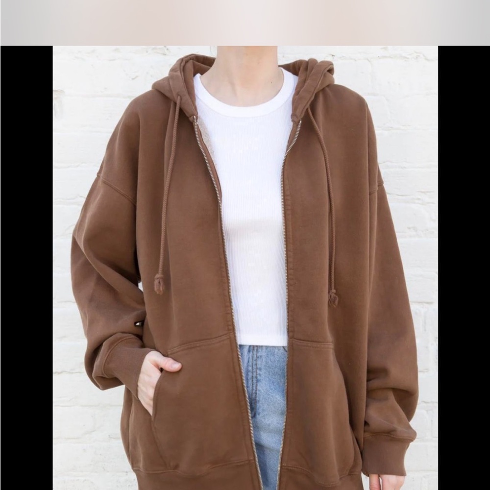 Brandy Melville Brown Christy Hoodie